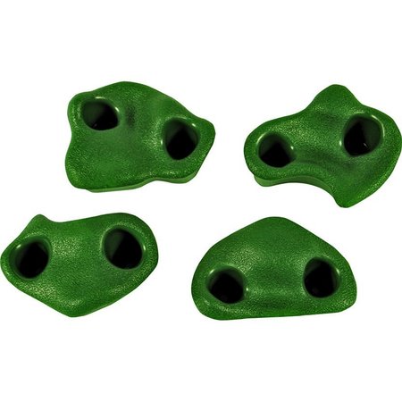 PLAYSTAR PLAYSTAR PS 7831 Standard Climbing Rock Kit, Plastic, Green, For 3/4 in Thick Lumber PS 7831